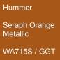 Preview: Hummer, Seraph Orange Metallic, WA715S / GGT.